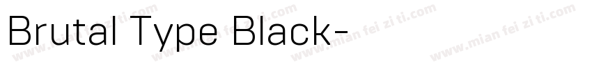 Brutal Type Black字体转换